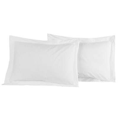 Lot de 2 taies d'oreiller en percale de coton SOFT PERCALE SENSEI MAISON