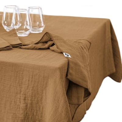 Nappe rectangle gaze de coton Gaia EDEN
