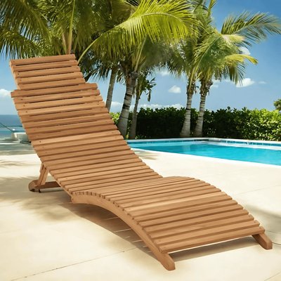 Transat pliant en teck massif Swell WANDA COLLECTION