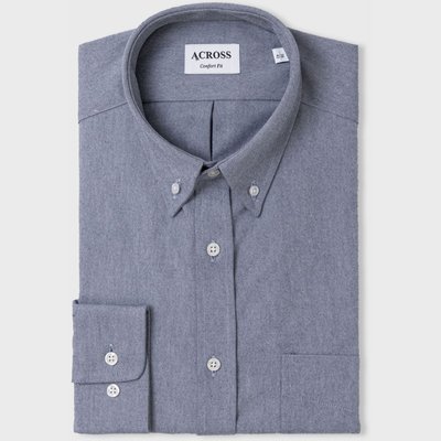 Chemise Confort fit en coton chambray ACROSS