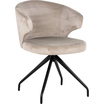 Fauteuil pivotant en velours, Milly RECOLLECTION