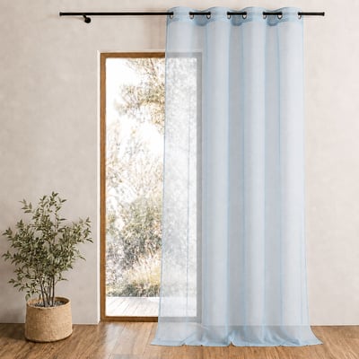 Voilage uni en maille filet HOME MAISON