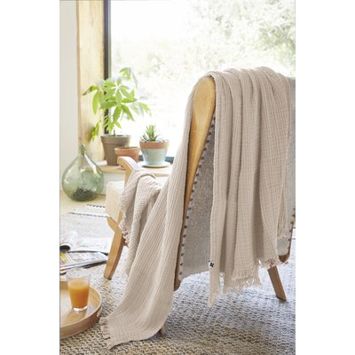 Plaid quadruple gaze de coton Gaia EDEN