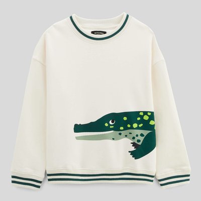 Sweat imprimé en coton BIO GOTS MONOPRIX