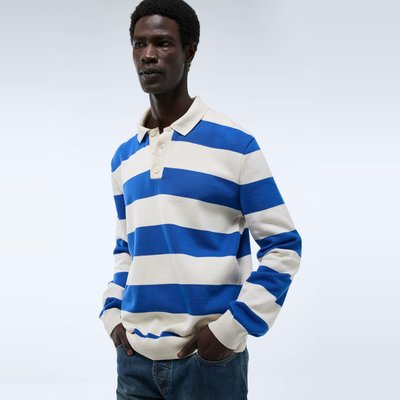 Pull col polo Made in France MONOPRIX