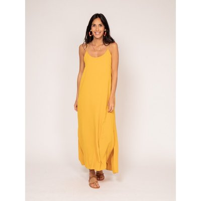 Robe droite jaune discount