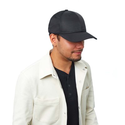 Casquette en Nylon Noir - Homme -  Taille Ajustable DRAEGER PARIS