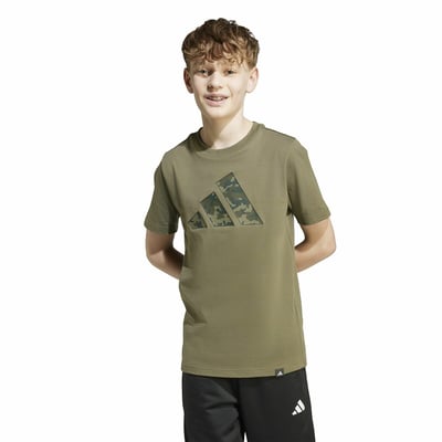 T-shirt Fille IKKS Kaki Olive - Taille 8 Ans - Occasion Très Bon état - Vêtement Enfant