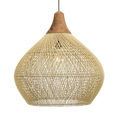 Suspension boule en rotin 68 cm FOLELLI PIER IMPORT