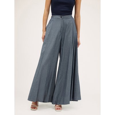 Pantalon en toile de coton effet denim MOTIVI
