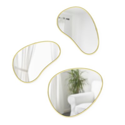 Jeu de 3 miroirs - HUBBA PEBBLE UMBRA