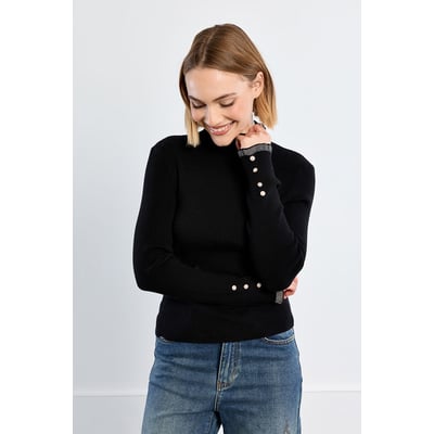 Pull manches longues, à strass LILI SIDONIO