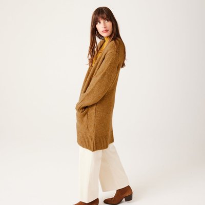 Gilet long camel femme outlet