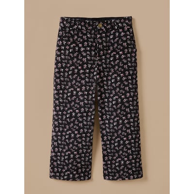 Pantalon large velours imprimé CYRILLUS