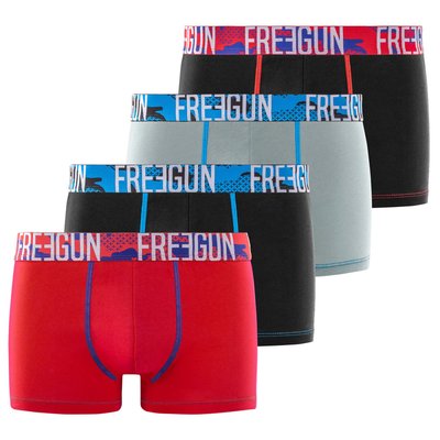 Lot de 4 Boxers coton FREEGUN