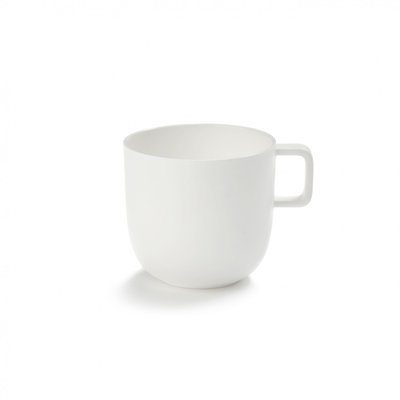 Tasse Blanche à Café avec Anse Diam 8 Base SERAX
