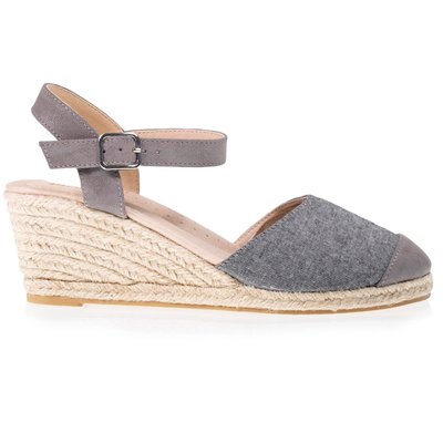 Sandales et espadrilles à talon de 6 cm, ultra confortable, semelle à mémoire de forme ISOTONER