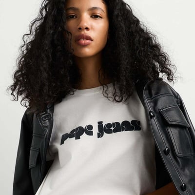 T-Shirt À Logo Rétro Imprimé PEPE JEANS