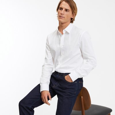 Chemise slim en coton, Signature LA REDOUTE COLLECTIONS