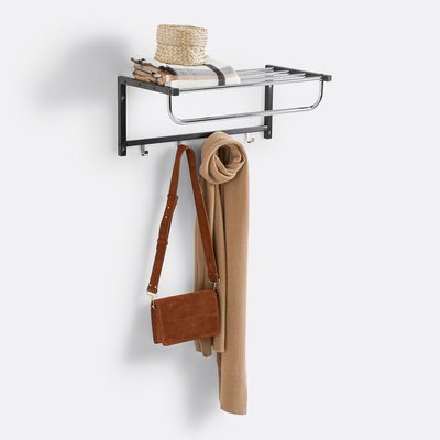 De wandplank met hangstaaf in staalmetaal, Senef SO'HOME
