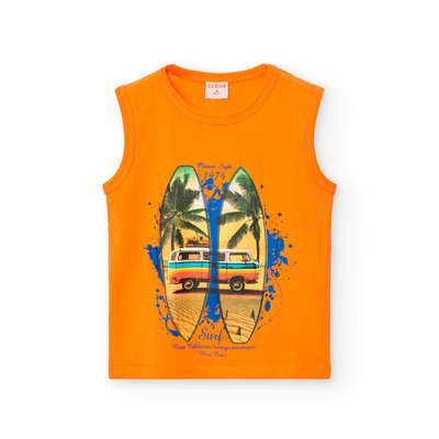 T-shirt à bretelles avec col rond BOBOLI