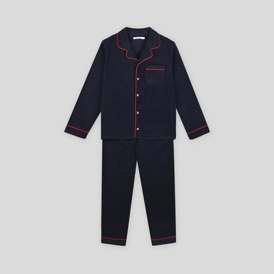 Pyjama long col chemise uni en polaire, certifié OEKO-TEX MONOPRIX KIDS