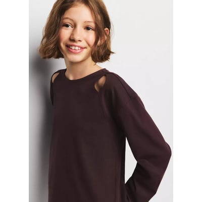 T-shirt coton à découpe MANGO KIDS