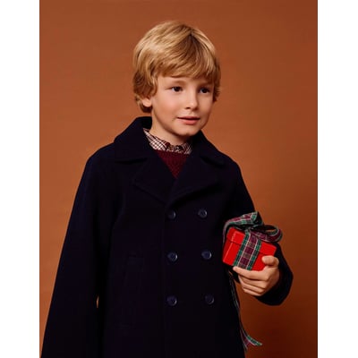 Manteau à effet laine avec poches devant ZIPPY