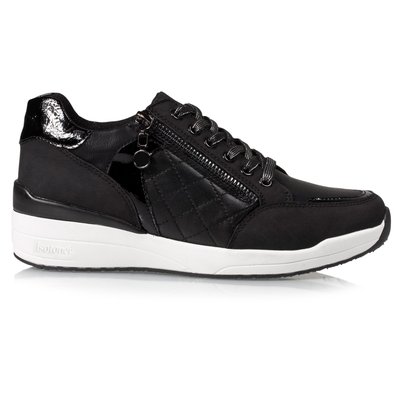 Baskets ultra confortables et semelles à mémoire de forme, talon de 3 cm, faciles à enfiler grâce au zip ISOTONER