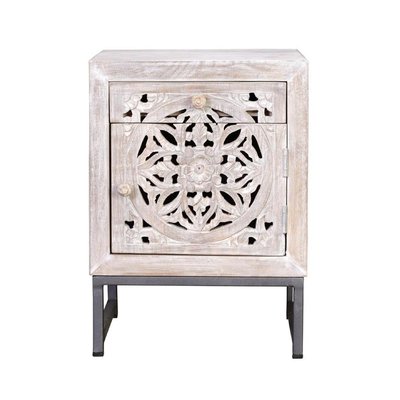 Table de chevet 1 tiroir - POMÉLINE DECORATION D’AUTREFOIS
