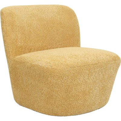 Fauteuil lounge moelleux couleur moutarde design contemporain RECOLLECTION