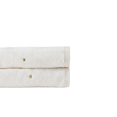 Serviette invité coton ZEPHIRE CARRE BLANC