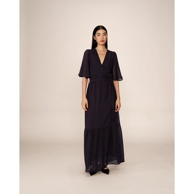 Robe longue fluide, ceinturée, PERSE GRACE & MILA