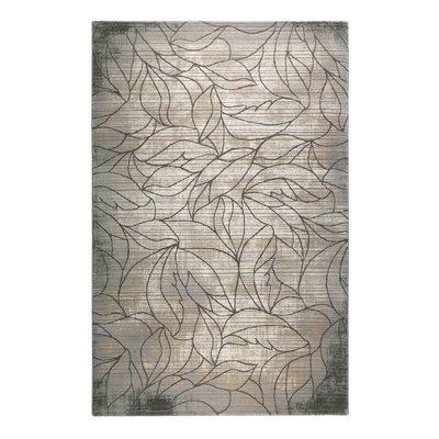 Tapis velours ras relief motif floral , TERA ESPRIT