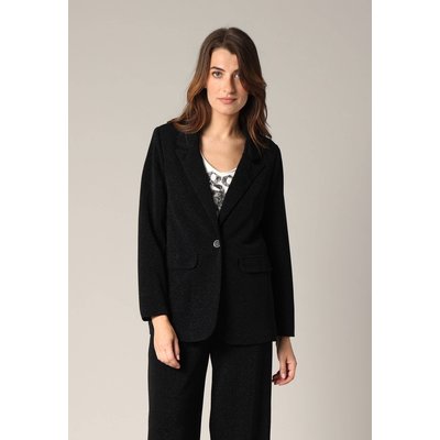 Blazer droit en tissu légèrement pailleté PESTRELLA DEELUXE