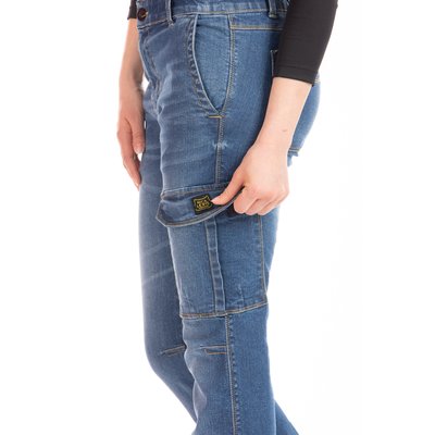 Jeans de travail multi poches stretch brossé BETTY RICA LEWIS