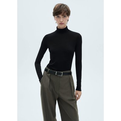 T-shirt manches longues col roulé MANGO