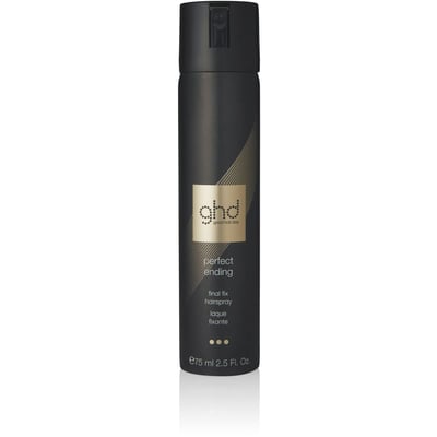 Soin capillaire fixante - perfect ending : tenue longue durée et séchage rapide pour un coiffage sans résidus GHD