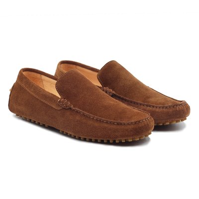 Mocassins picots doublés cuir daim JULES & JENN