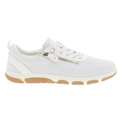 Sneakers vertes à talon plat avec une fermeture à lacets et un zip latéral MUSTANG
