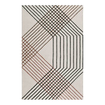 Tapis fait main motif rayures , BASS ESPRIT