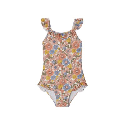 Maillot de bain à fleurs 1 pièce VERTBAUDET