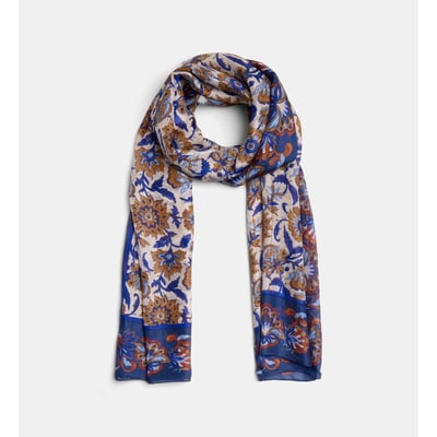 Foulard lolina en soie à motif floral GALERIES LAFAYETTE