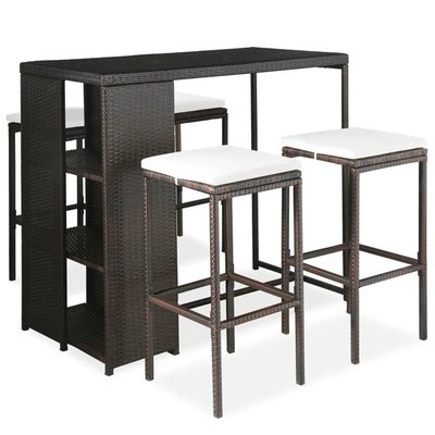 Meuble de bar de jardin avec coussins HOME MAISON