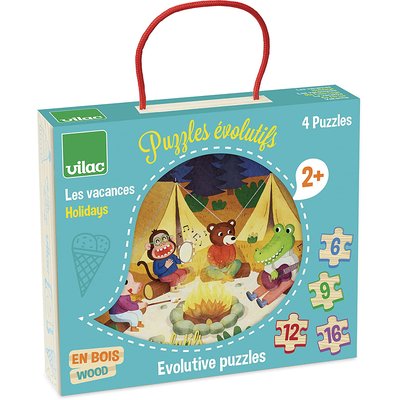 4 puzzles évolutifs Vacances VILAC