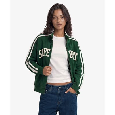 Sweat zippé Athletic Essentials à appliqué coupe ample SUPERDRY