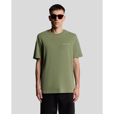 T-shirt logo script en coton col rond LYLE & SCOTT