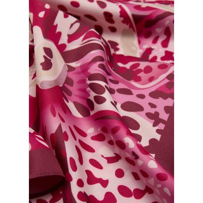 Foulard satiné imprimé orchidée MANGO