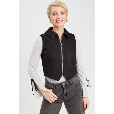 Gilet sans manches tweed CACHE CACHE