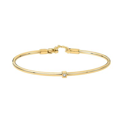 Jonc en acier et cristal CLEOR